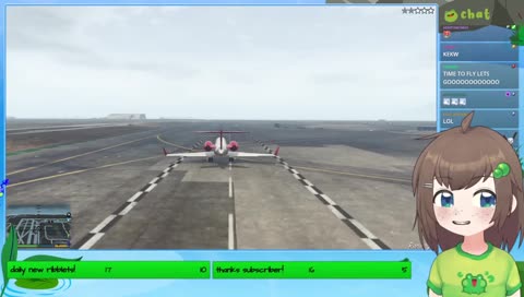 Lily Hops a plane