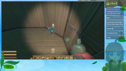 A girl and her clucker